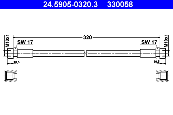 Furtun ambreiaj 24.5905-0320.3 ATE