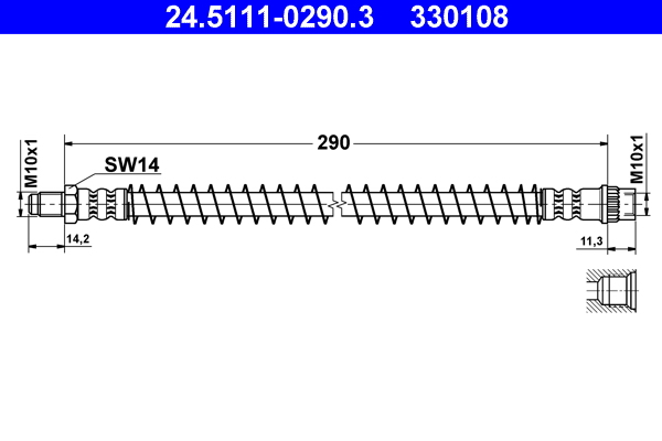 Furtun frana 24.5111-0290.3 ATE
