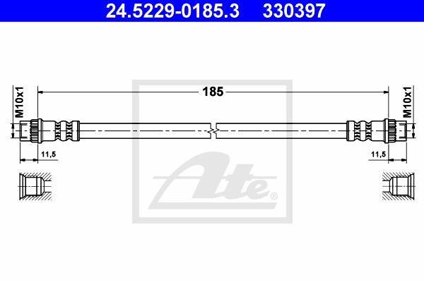 Furtun frana 24.5229-0185.3 ATE