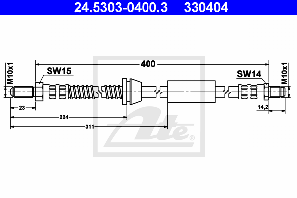 Furtun frana 24.5303-0400.3 ATE