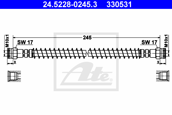 Furtun frana 24.5228-0245.3 ATE