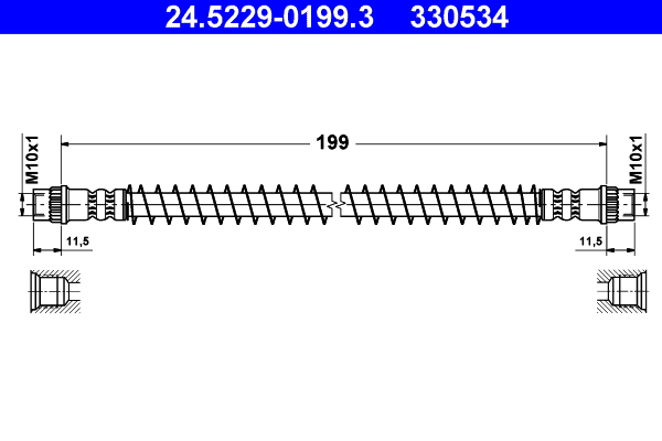 Furtun frana 24.5229-0199.3 ATE
