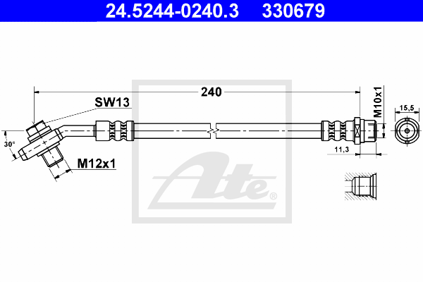 Furtun frana 24.5244-0240.3 ATE