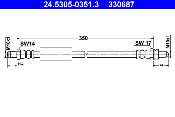 Furtun frana 24.5305-0351.3 ATE
