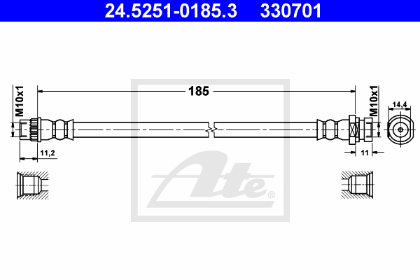 Furtun frana 24.5251-0185.3 ATE