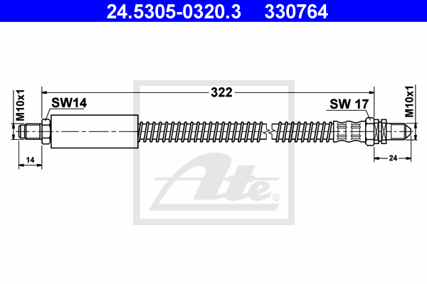 Furtun frana 24.5305-0320.3 ATE