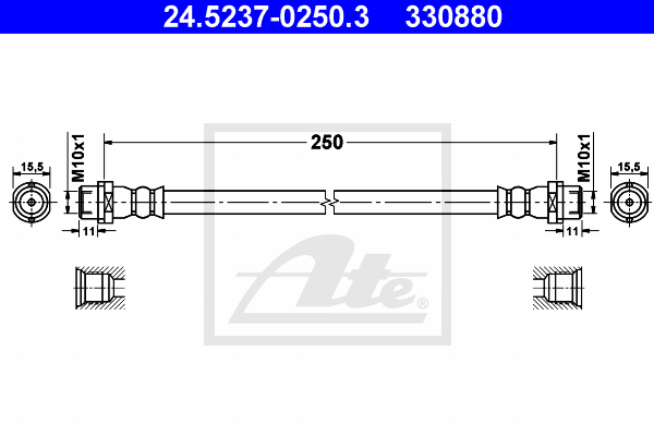 Furtun frana 24.5237-0250.3 ATE