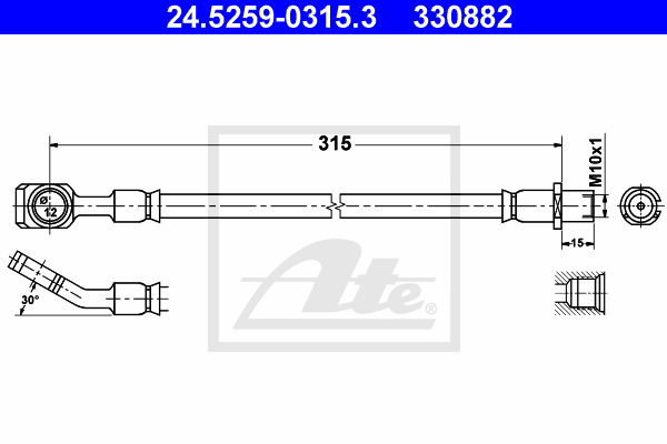 Furtun frana 24.5259-0315.3 ATE