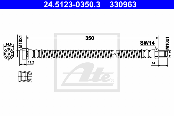 Furtun frana 24.5123-0350.3 ATE