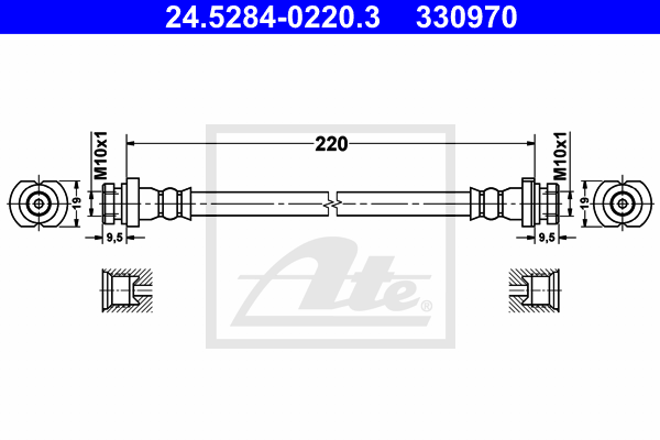 Furtun frana 24.5284-0220.3 ATE