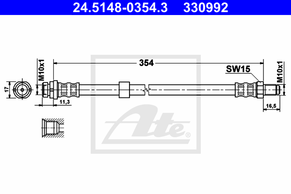 Furtun frana 24.5148-0354.3 ATE