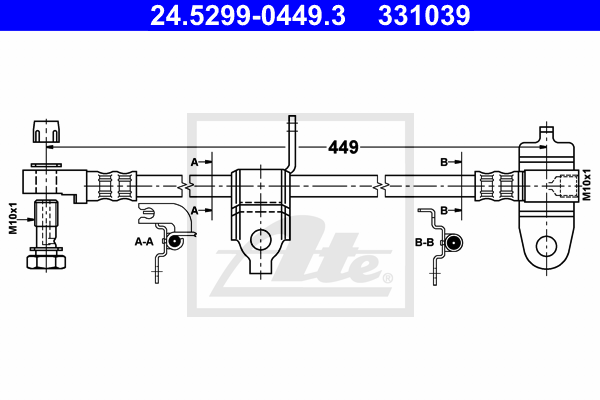 Furtun frana 24.5299-0449.3 ATE