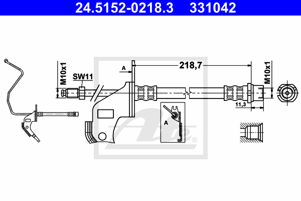 Furtun frana 24.5152-0218.3 ATE