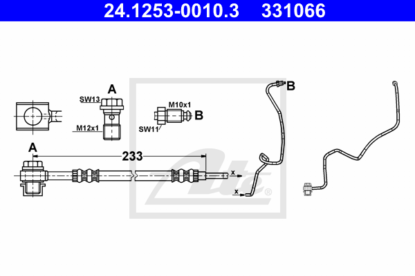 Furtun frana 24.1253-0010.3 ATE