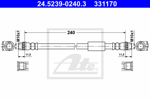 Furtun frana 24.5239-0240.3 ATE