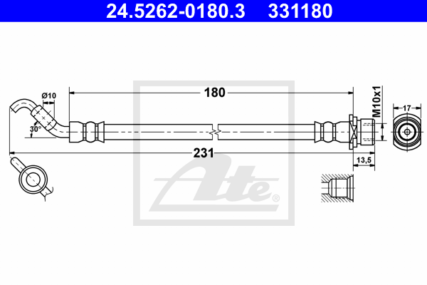 Furtun frana 24.5262-0180.3 ATE