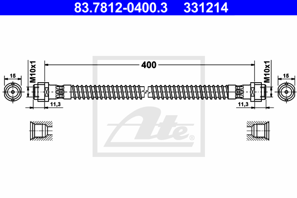 Furtun frana 83.7812-0400.3 ATE