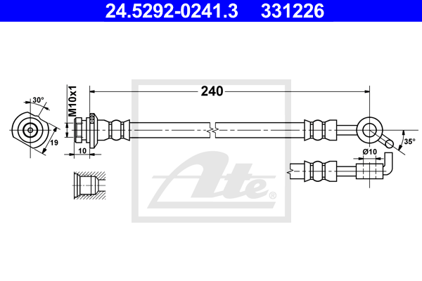 Furtun frana 24.5292-0241.3 ATE