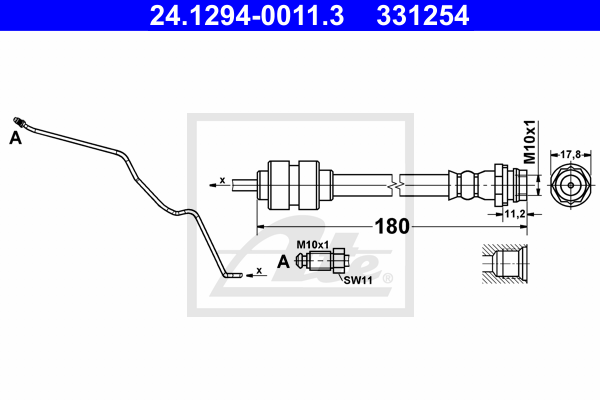 Furtun frana 24.1294-0011.3 ATE