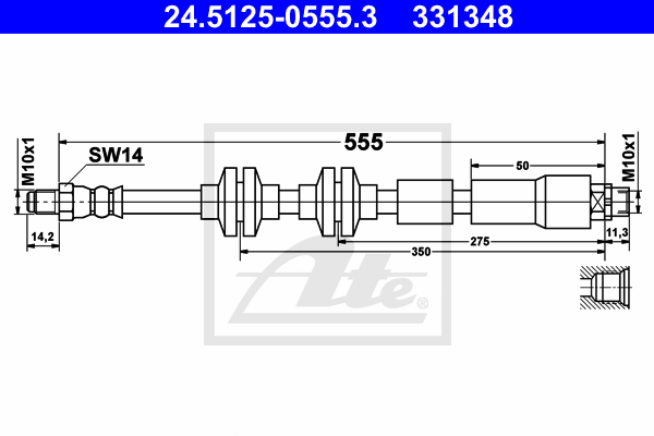 Furtun frana 24.5125-0555.3 ATE
