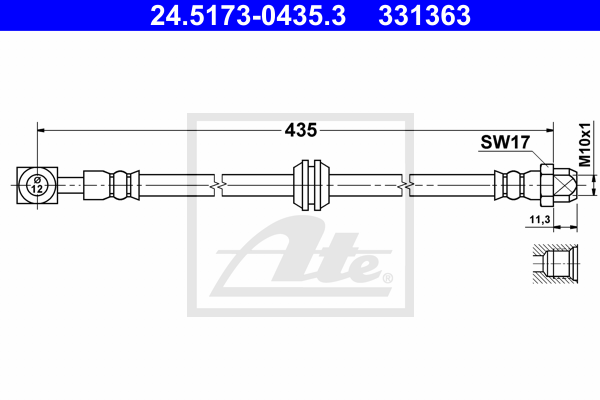 Furtun frana 24.5173-0435.3 ATE