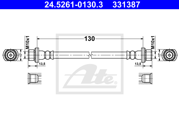 Furtun frana 24.5261-0130.3 ATE