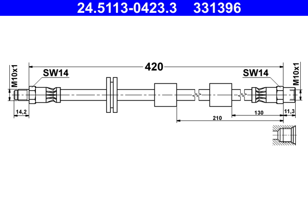 Furtun frana 24.5113-0423.3 ATE