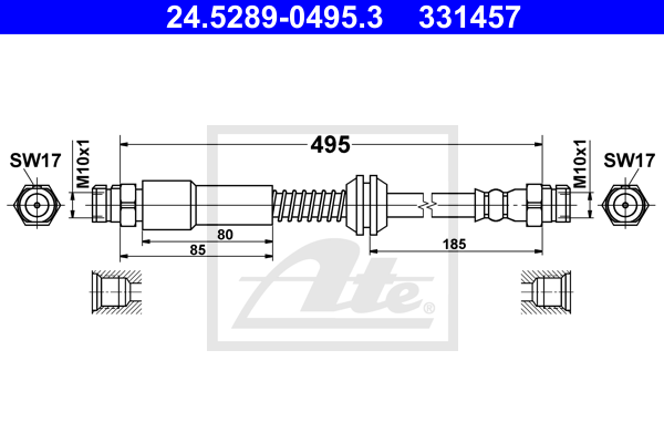 Furtun frana 24.5289-0495.3 ATE