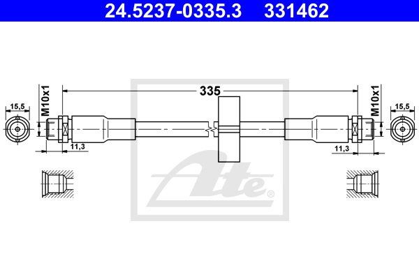 Furtun frana 24.5237-0335.3 ATE