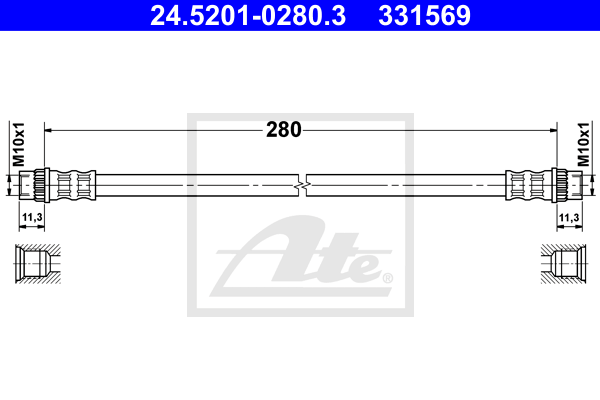 Furtun frana 24.5201-0280.3 ATE