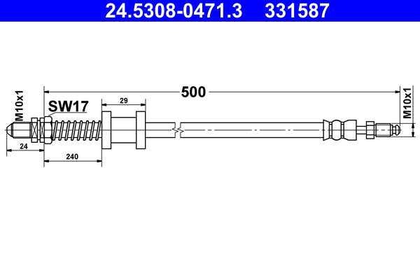 Furtun frana 24.5308-0471.3 ATE