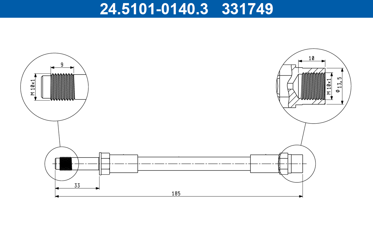 Furtun frana 24.5101-0140.3 ATE