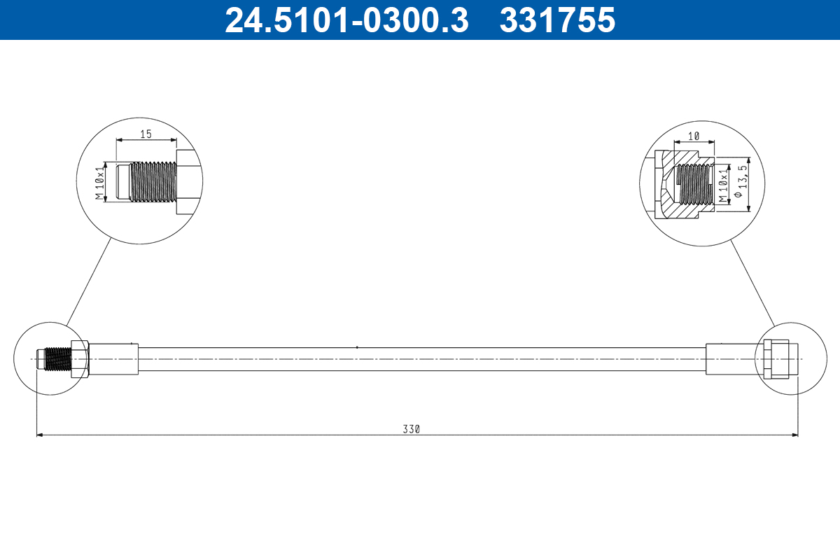 Furtun frana 24.5101-0300.3 ATE