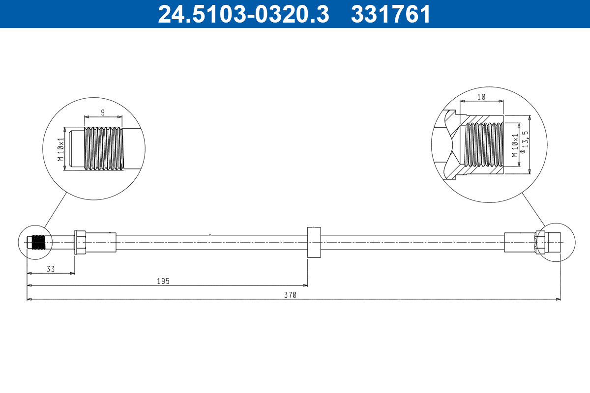 Furtun frana 24.5103-0320.3 ATE