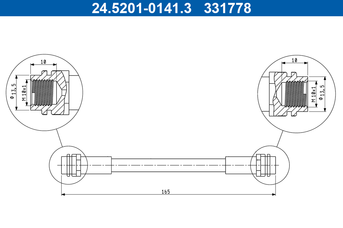 Furtun frana 24.5201-0141.3 ATE