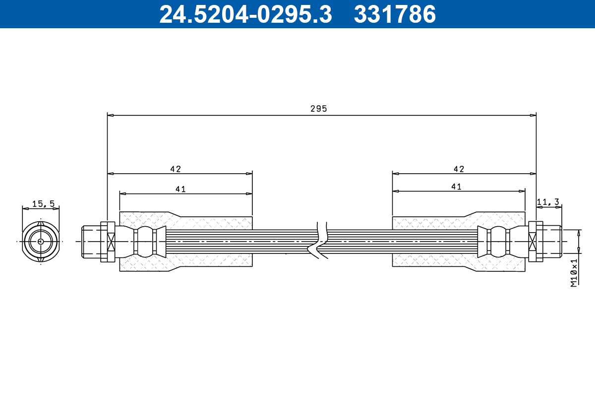 Furtun frana 24.5204-0295.3 ATE