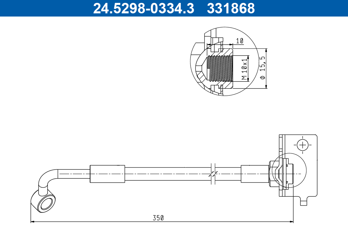 Furtun frana 24.5298-0334.3 ATE