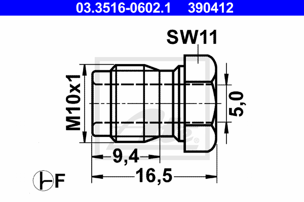 Surub olandez 03.3516-0602.1 ATE