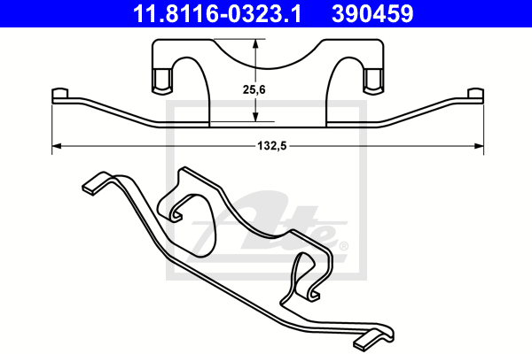 Arc, etrier frana 11.8116-0323.1 ATE