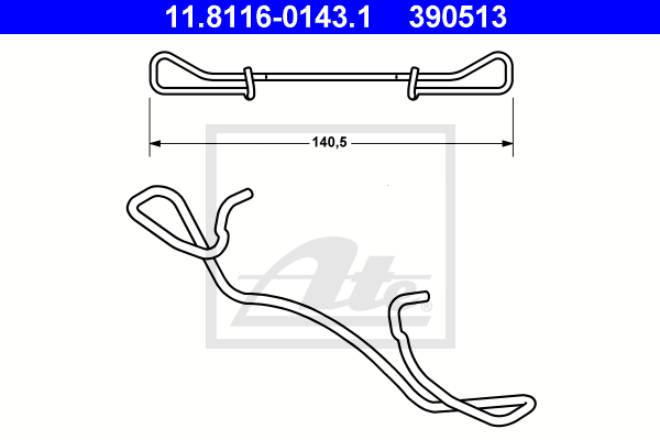 Arc, etrier frana 11.8116-0143.1 ATE