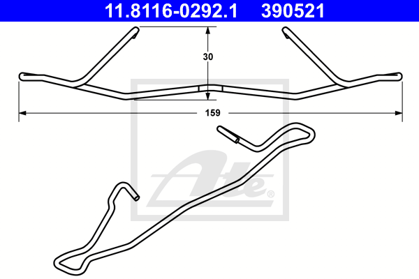 Arc, etrier frana 11.8116-0292.1 ATE