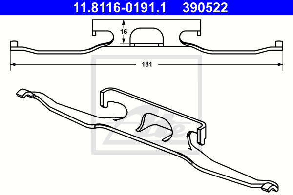 Arc, etrier frana 11.8116-0191.1 ATE