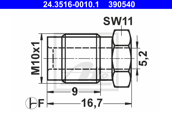 Surub olandez 24.3516-0010.1 ATE