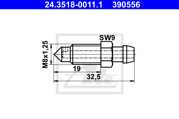 Surub/supapa aerisire 24.3518-0011.1 ATE