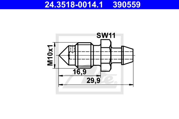 Surub/supapa aerisire 24.3518-0014.1 ATE