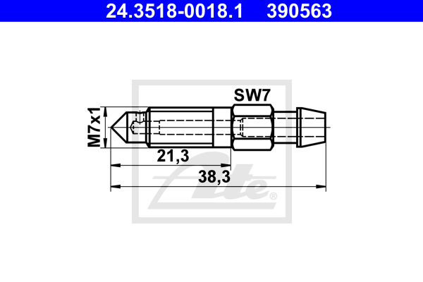 Surub/supapa aerisire 24.3518-0018.1 ATE