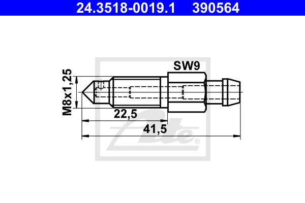 Surub/supapa aerisire 24.3518-0019.1 ATE