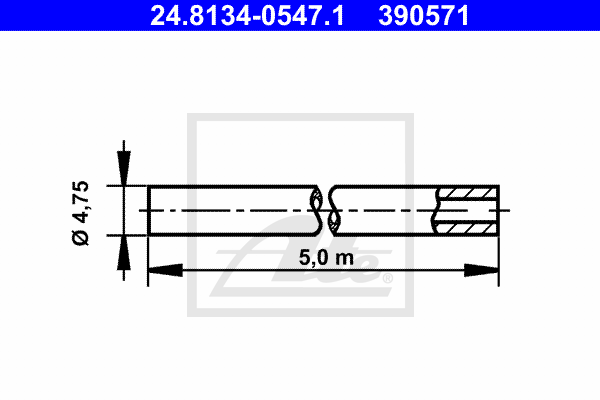 Conducte frana 24.8134-0547.1 ATE