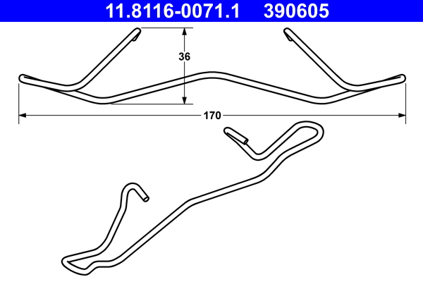 Arc, etrier frana 11.8116-0071.1 ATE