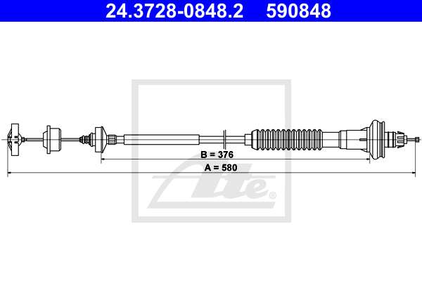 Cablu ambreiaj 24.3728-0848.2 ATE